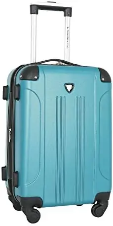 Travelers Club Chicago Hardside Expandable Spinner Luggages, Teal, 20" Carry-On - Image 5