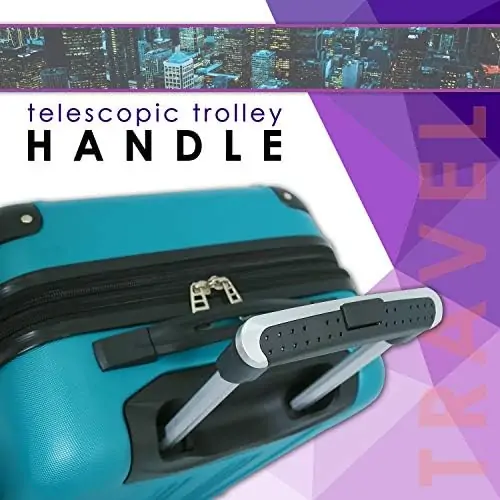 Travelers Club Chicago Hardside Expandable Spinner Luggages, Teal, 20" Carry-On - Image 7