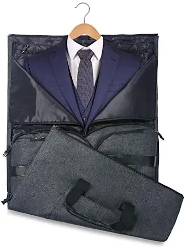 UNIQUEBELLA Carry-on Garment Bag Large Duffel Bag Suit Travel Bag Weekend Bag Flight Bag with Shoe Pouch for Men Women (Black) Age: Over 6 Years Old - Image 4