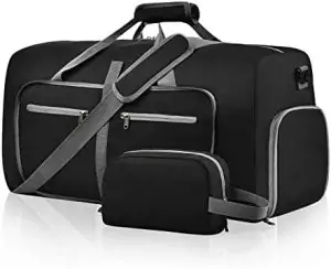 Felipe Varela 65L Duffle Bag with Shoes Compartment and Adjustable Strap,Foldable Travel Duffel Bags for Men Women,Waterproof Duffel Bags